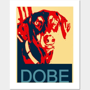 Nine The Doberman Obama Poster Posters and Art